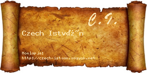 Czech István névjegykártya