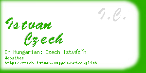 istvan czech business card